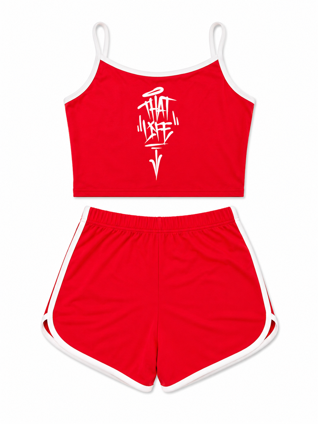 Ladies Summer Set - Red/White