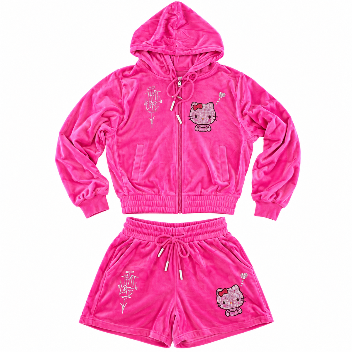 TL x Hello Kitty Suit - Pink Rhinestone