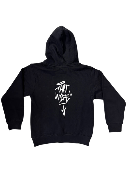 Youth Classic Hoodie - Black/White