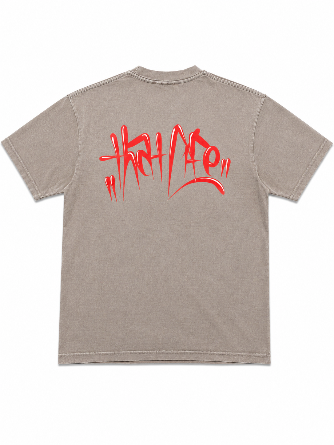 “..til the death of me” Tee - Gray/Red