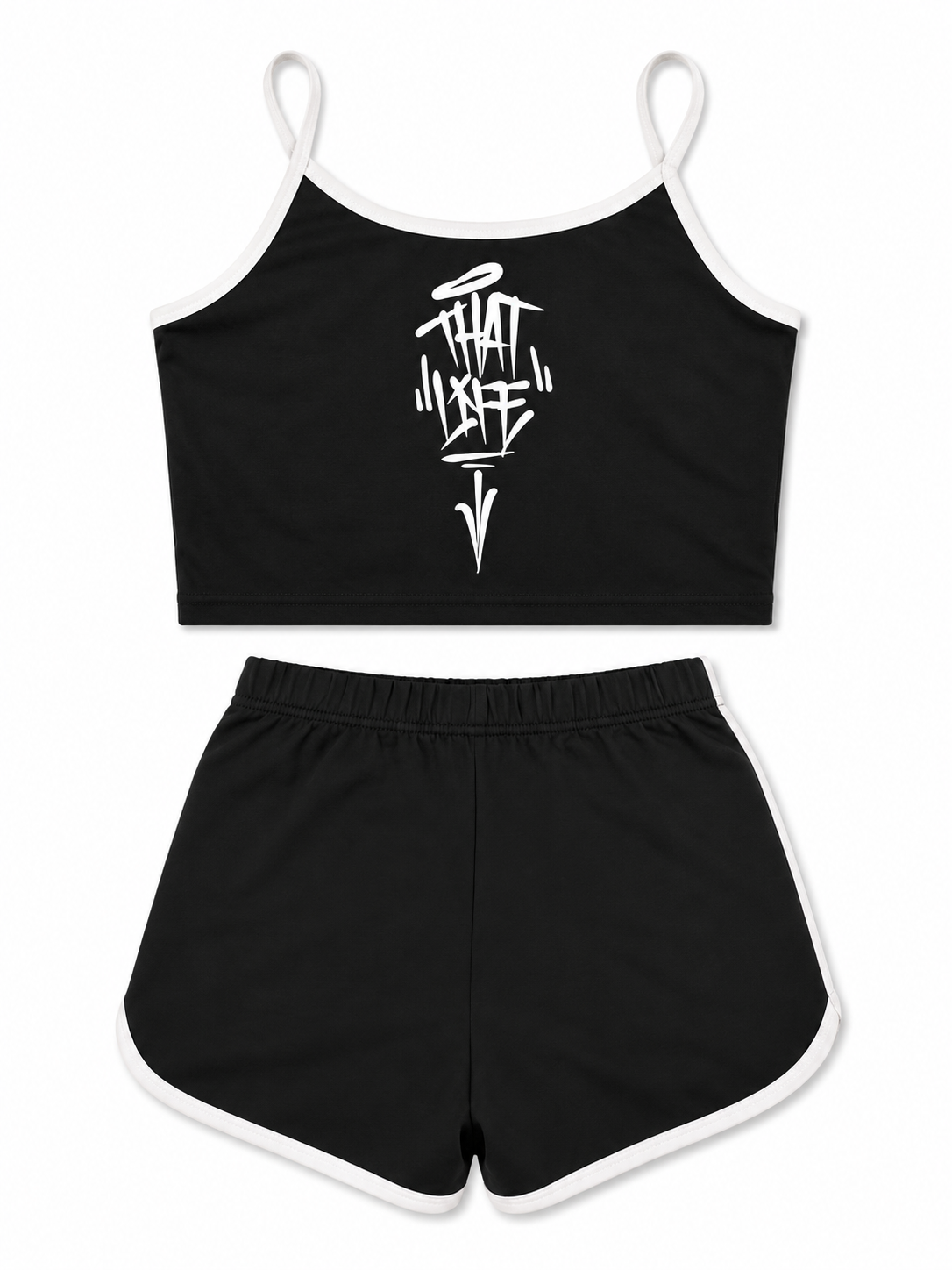 Ladies Summer Set - Black/White