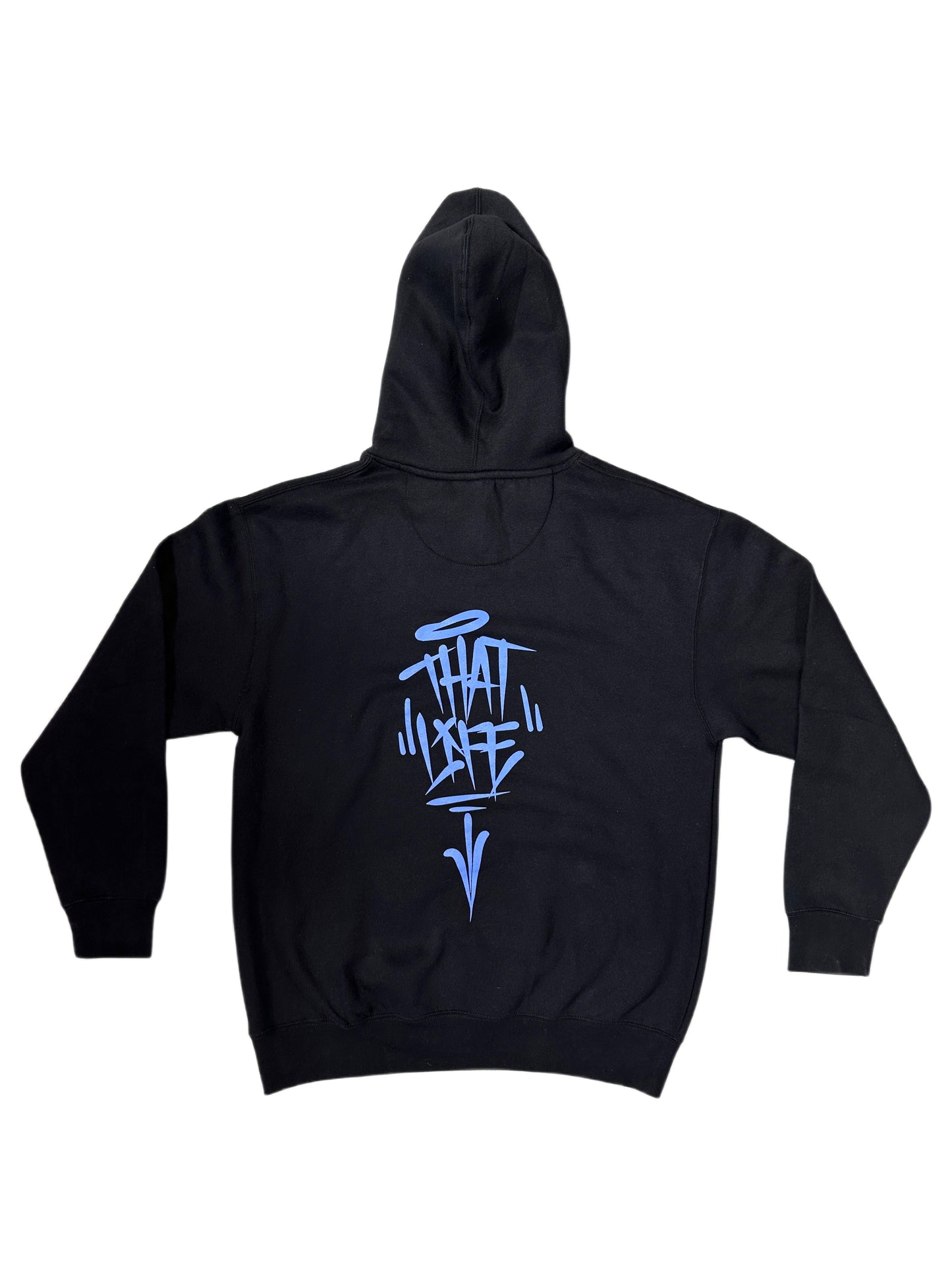 That Life Classic Hoodie - Black/Carolina Blue