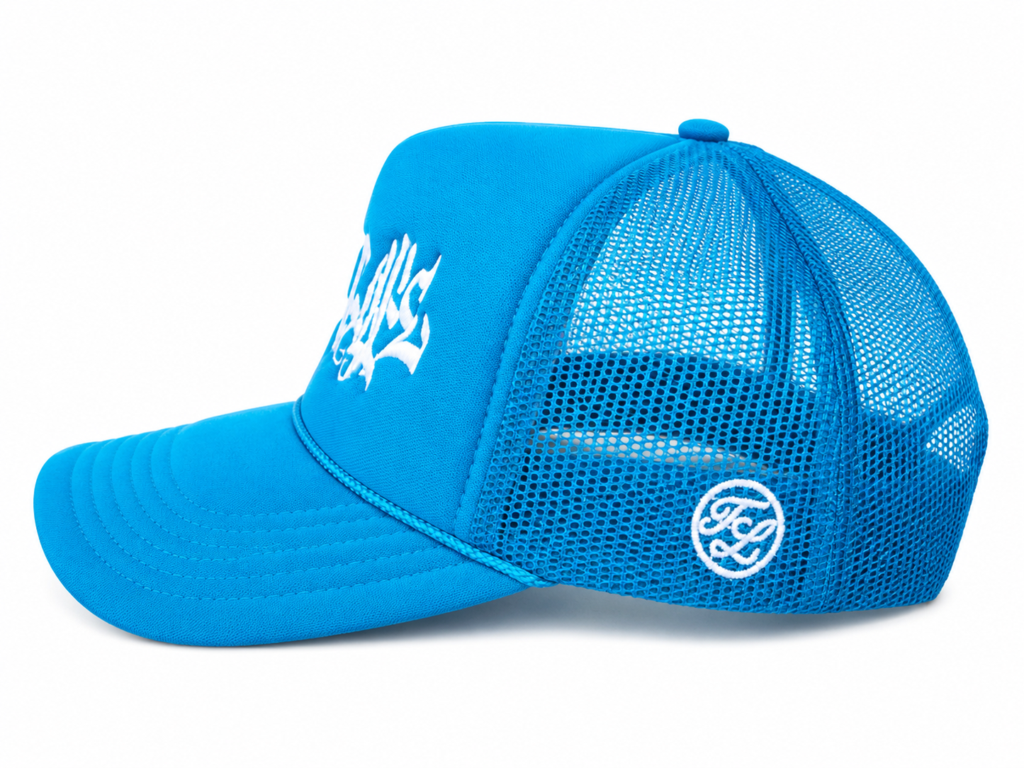 TLO Trucker Hat - Aqua/White