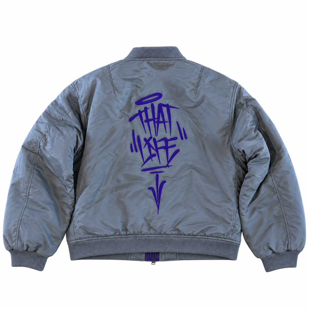 TL Bomber Jacket - Gray/Purple