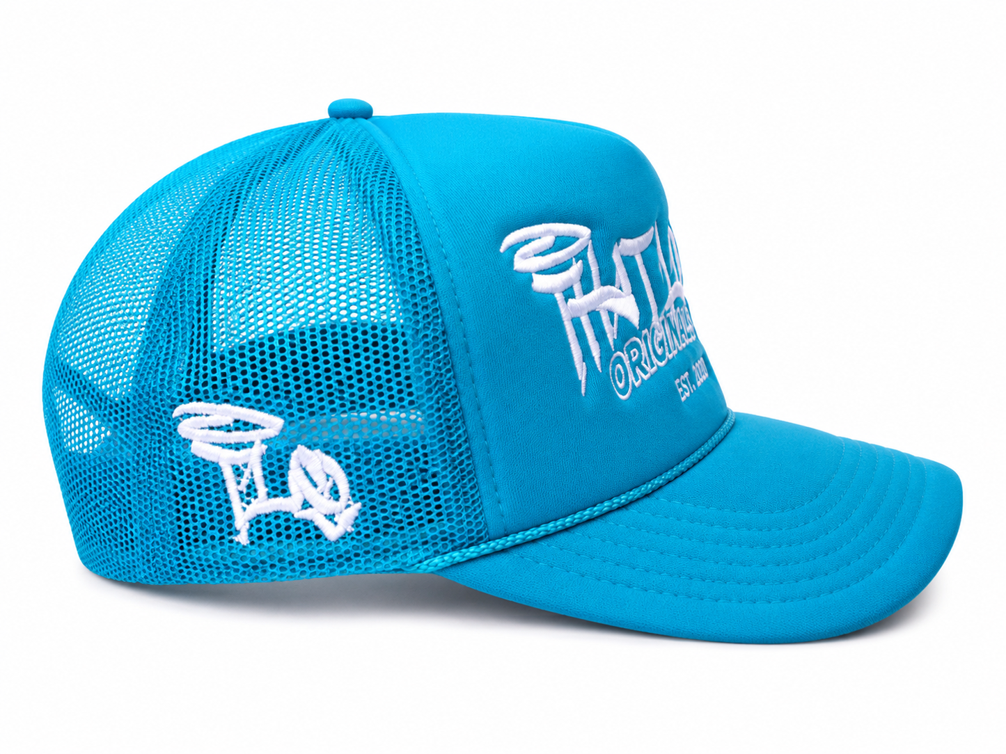 TLO Trucker Hat - Aqua/White