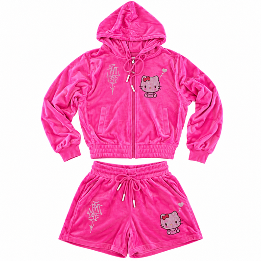 TL x Hello Kitty Suit - Pink Rhinestone