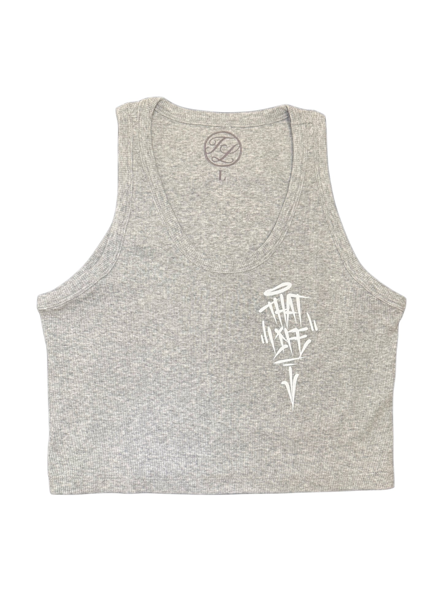 Women’s Cropped Tank Top - Grey