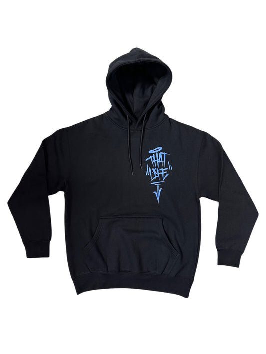That Life Classic Hoodie - Black/Carolina Blue