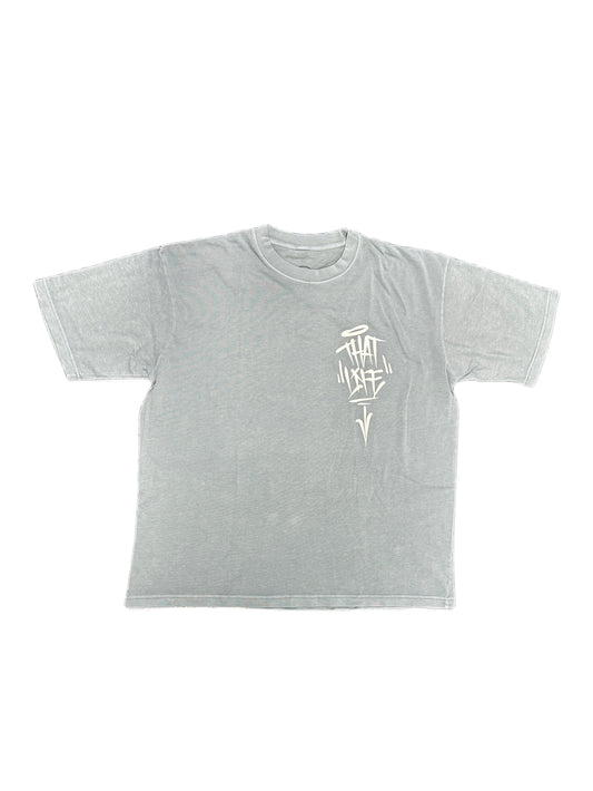 That Life Classic Tee - Dusty Blue/White