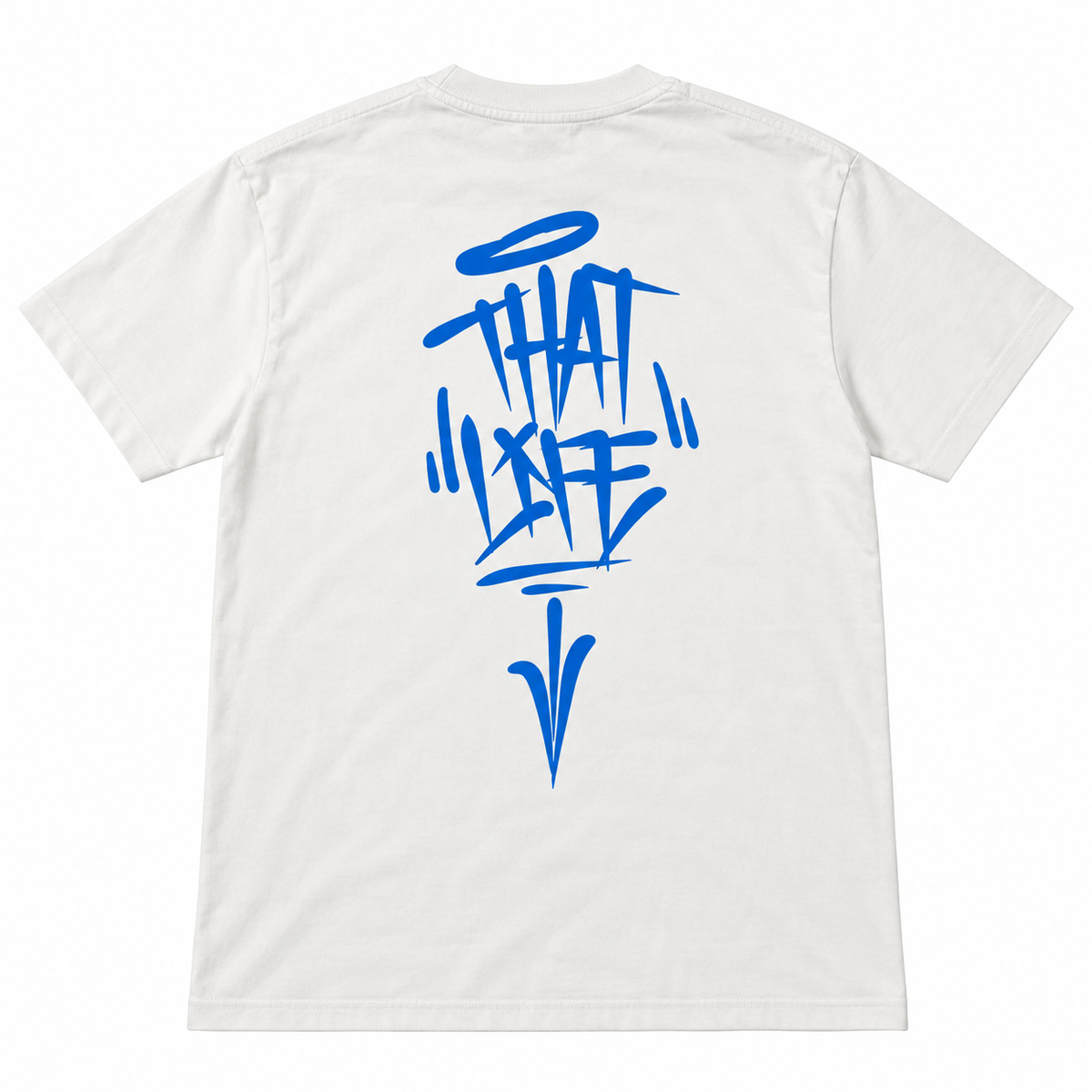 That Life Classic Tee (Puff Print) - White/Royal Blue