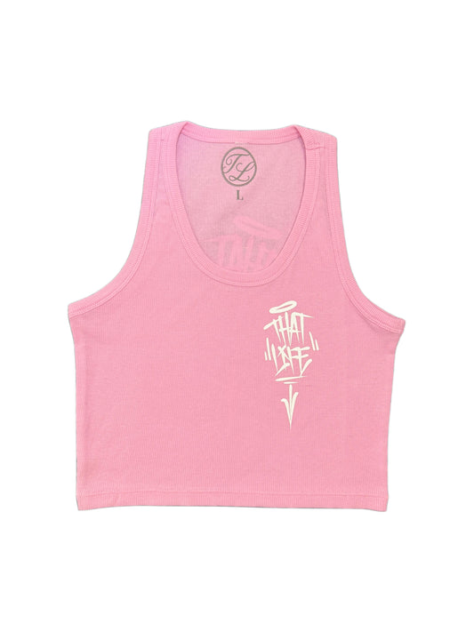 Women’s Cropped Tank Top - Pink