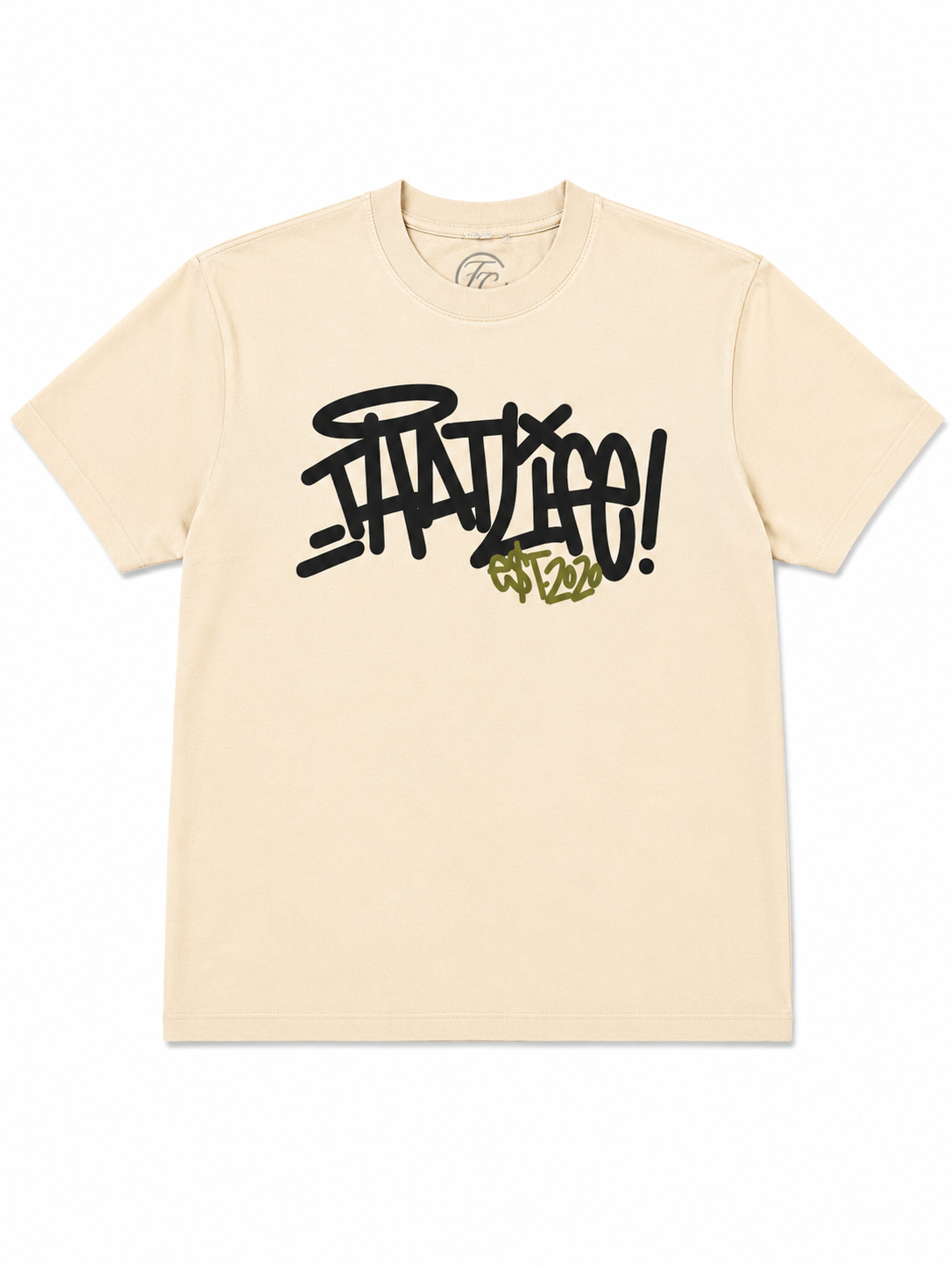 “The Art of Not Quitting” Tee - Cream/Olive