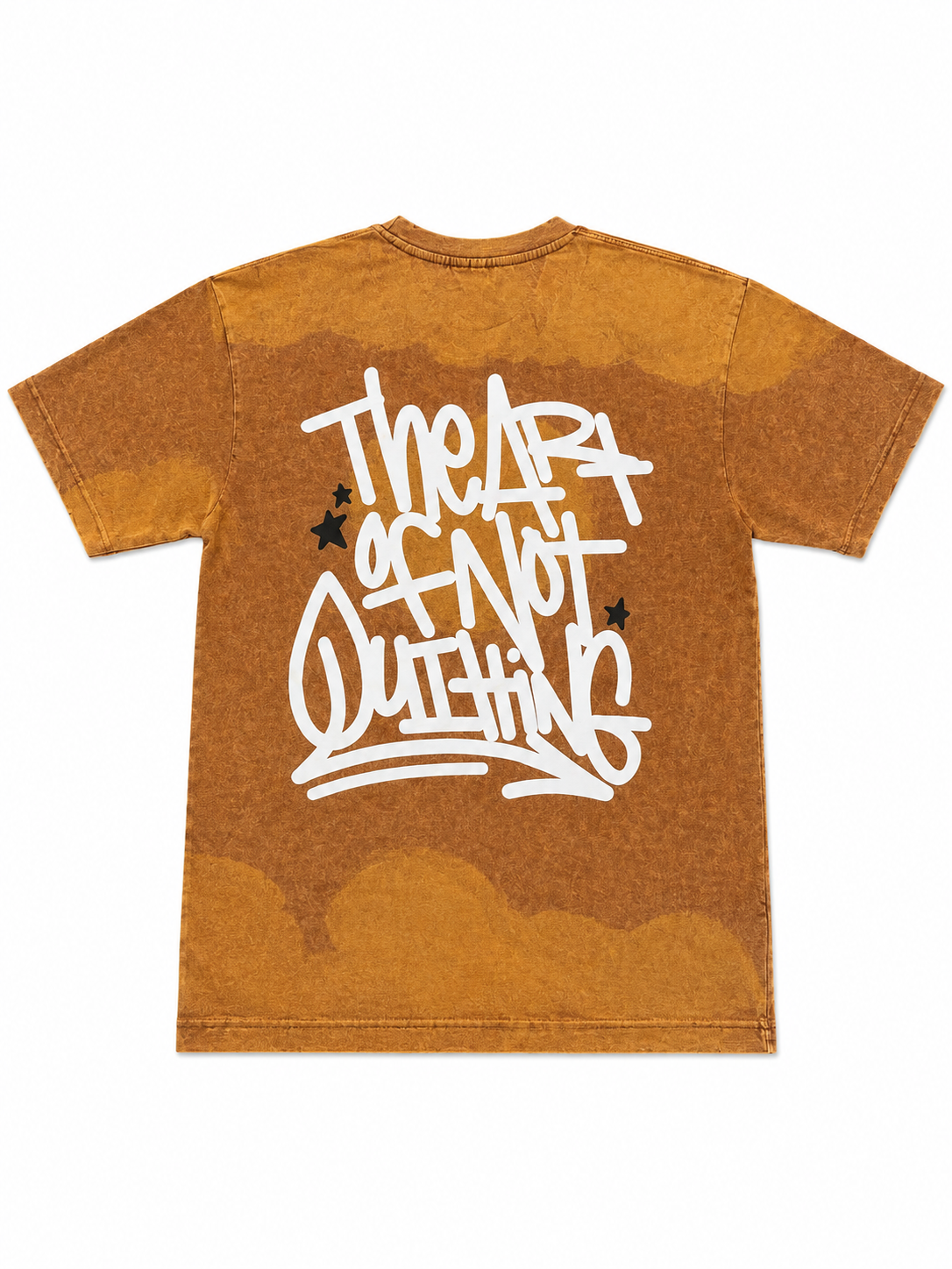 “The Art Of Not Quitting” Tee - Gold Paint/White & Black