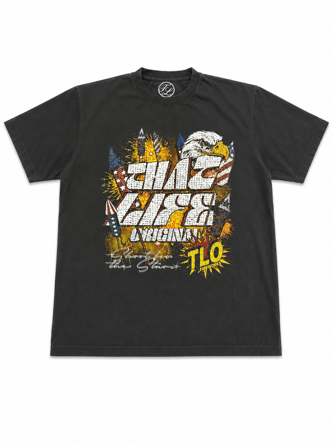 TLO Fireworks Graphic Tee - Black