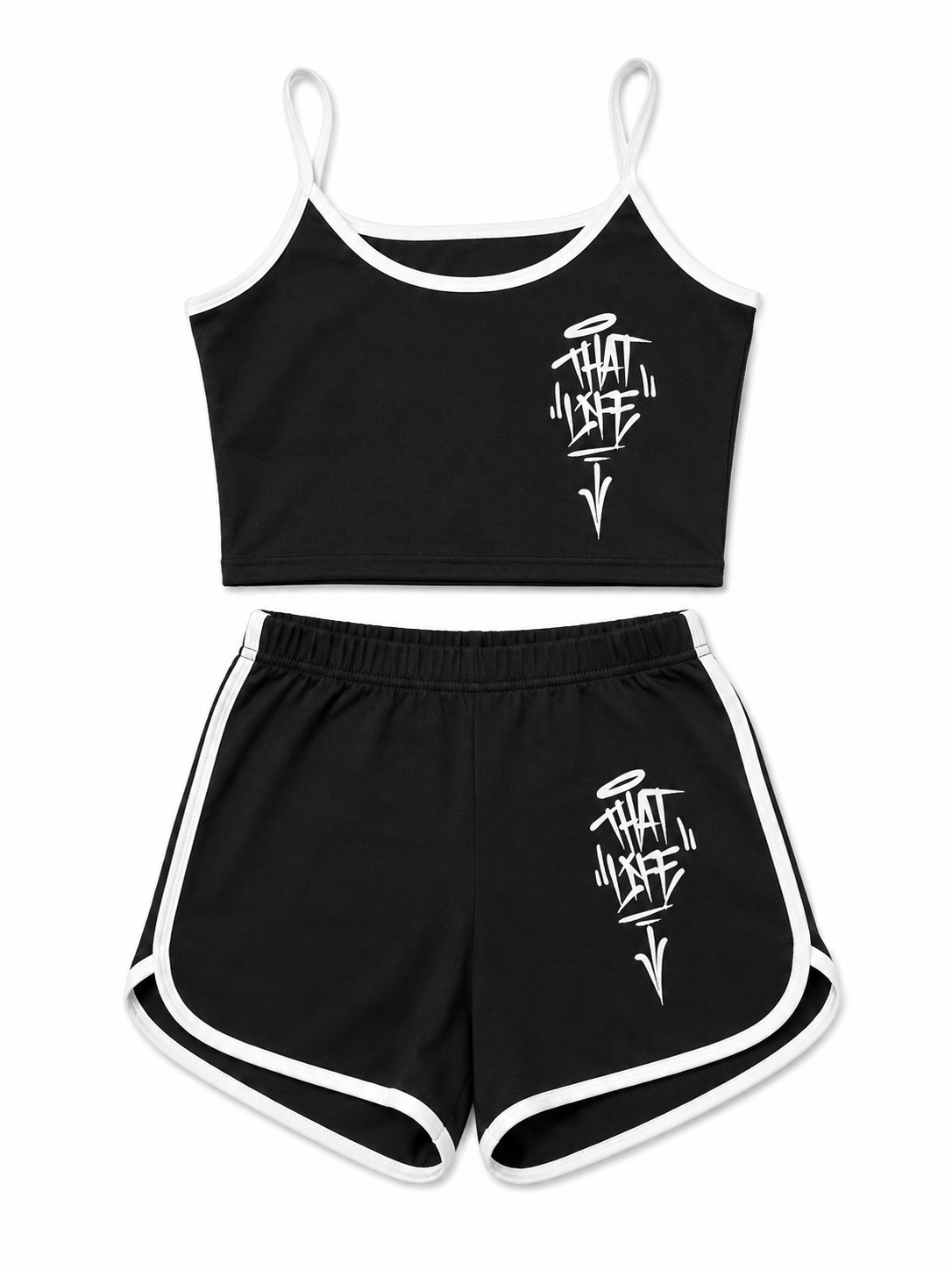 Ladies Summer Set - Black/White