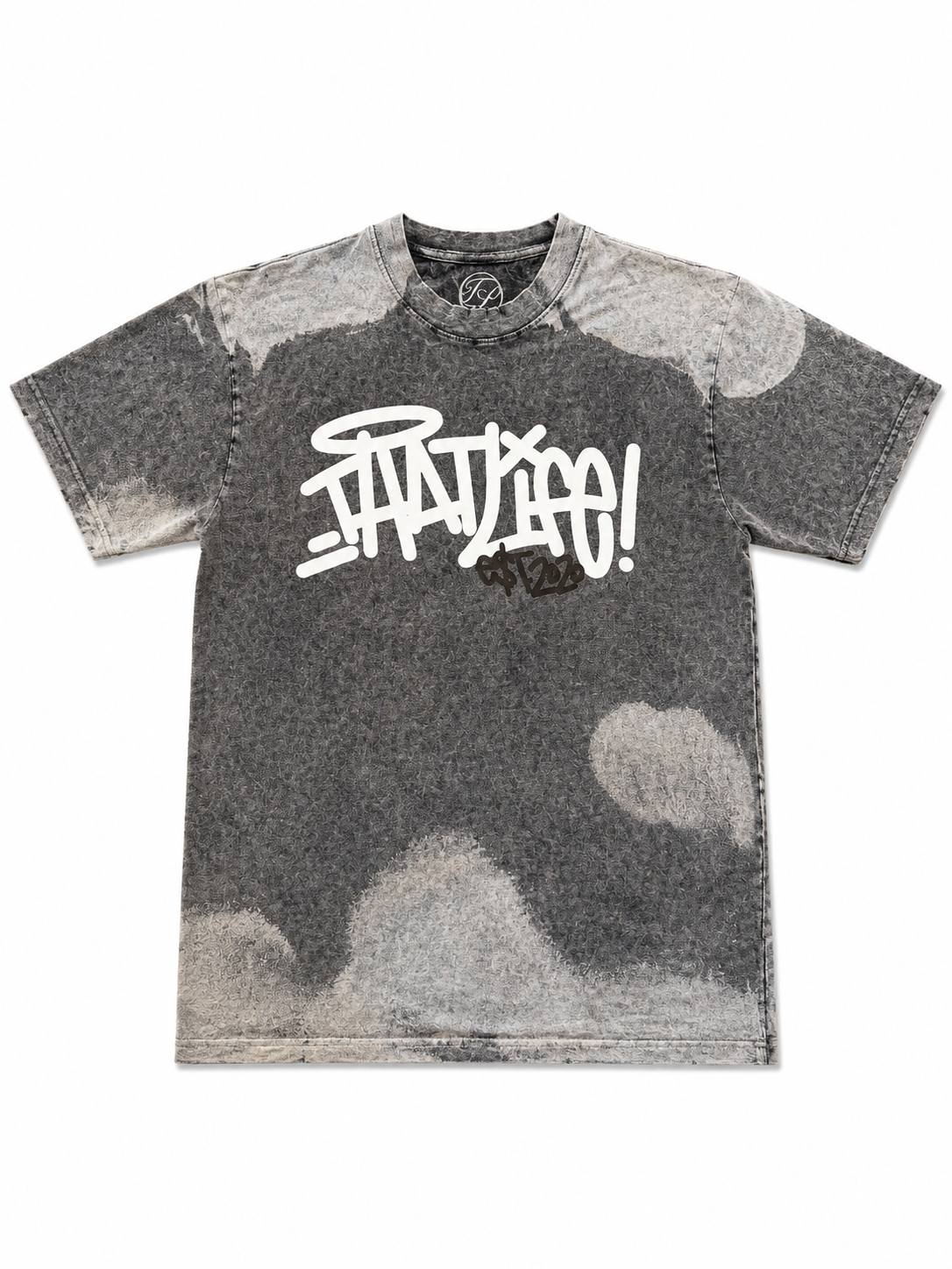 “The Art Of Not Quitting” Tee - Gray Paint/White & Black