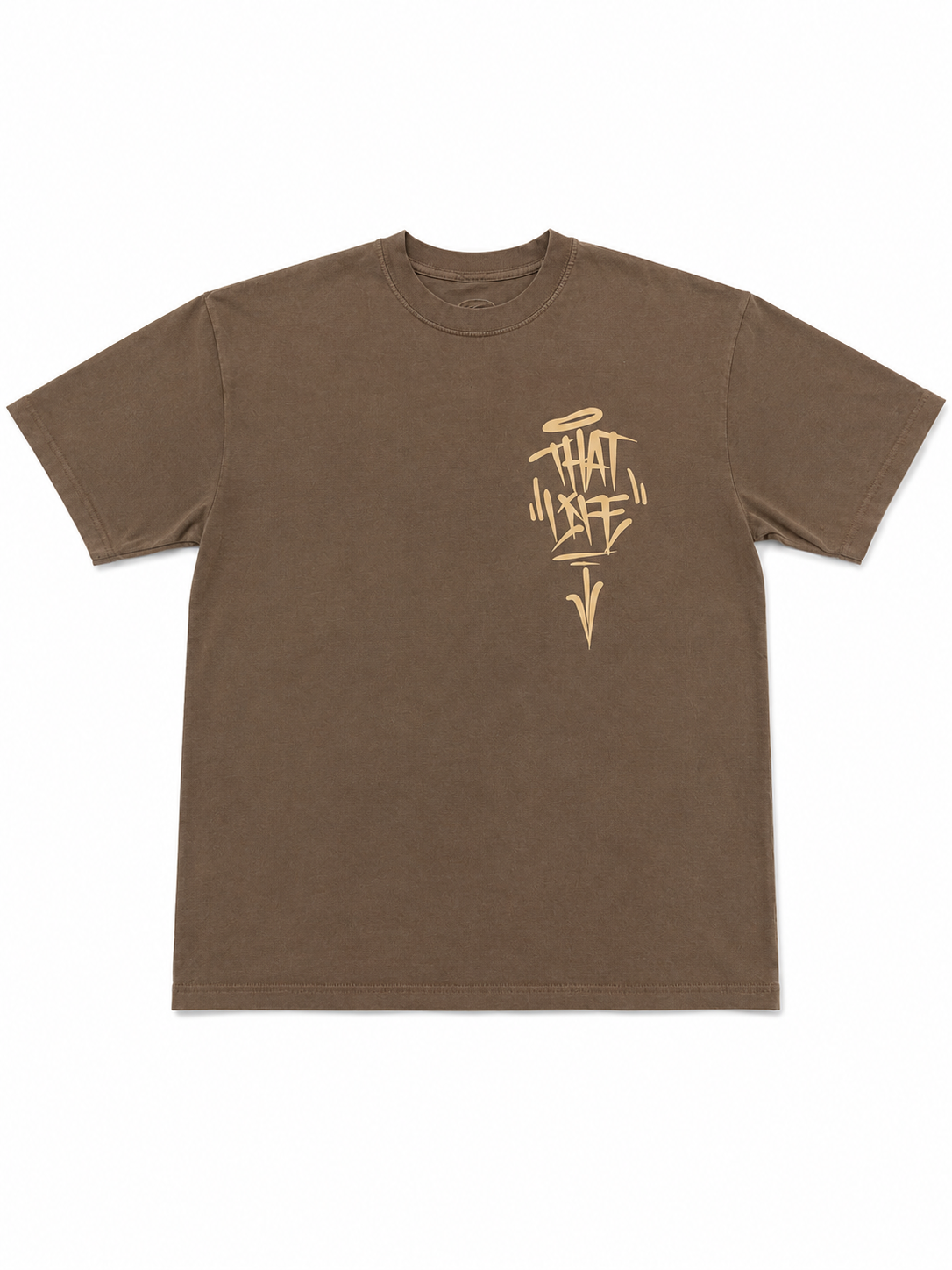 That Life Classic Tee - Brown/Cream “Puff Print”