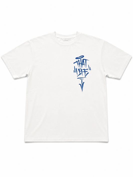 That Life Classic Tee - White/Royal Blue